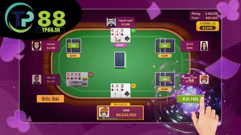 Ưu điểm chơi xì dách TP88